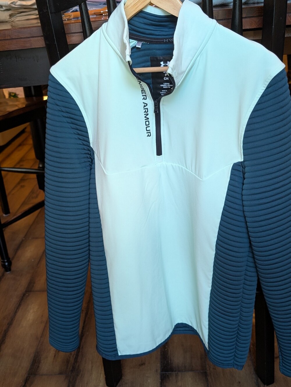Mens Under Armour Teal Golf Quarter-Zip Pullover - NWOT